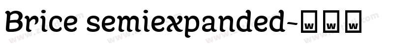 Brice semiexpanded字体转换